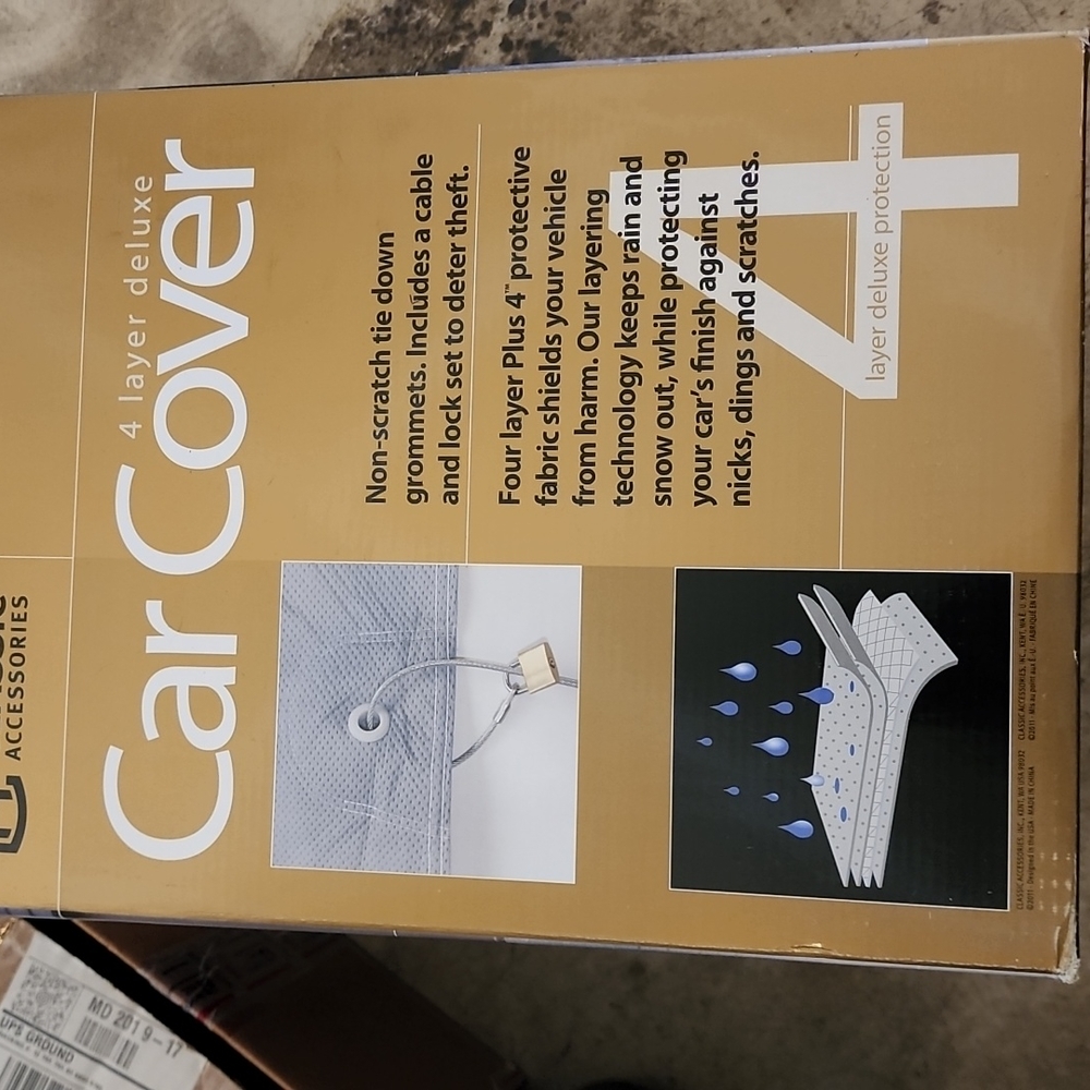 4 LAYER CAR COVER BY CLASSIC ACCESSORIES NWT UNUSED FOR MID SIZE CAR - Picture 6 of 6